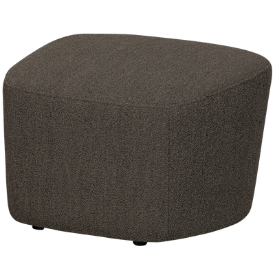 Lofty hocker boucle staalgrijs