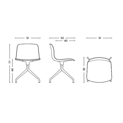 HAY stoel AAC 10 - wit frame