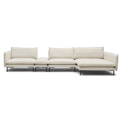 Hoekbank inclusief hocker Twin essence