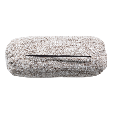 Baggy rolkussen 50xo23 cm 3d chenille middenbruin