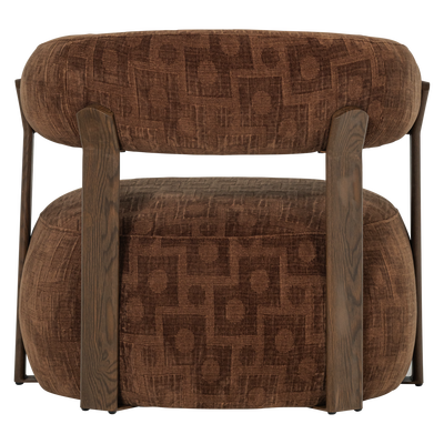 Foon fauteuil 3d structuurstof bruin [fsc]