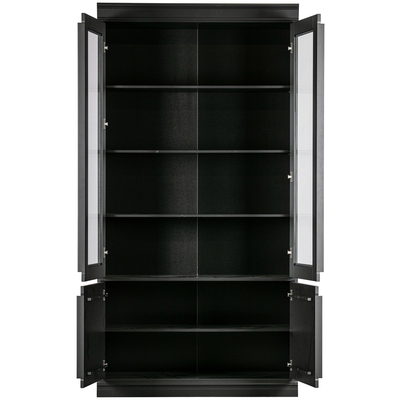 Organize vitrinekast 44 cm grenen matzwart [fsc]