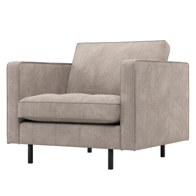 Rodeo classic fauteuil ribstof roestbruin
