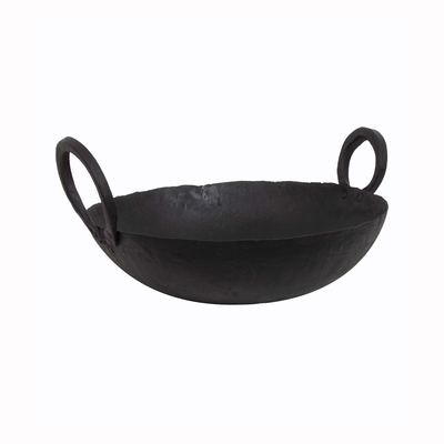Decoratieve oude wokpan