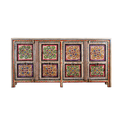 Jayvyn - Handbeschilderd Oud Houten Dressoir 204cm
