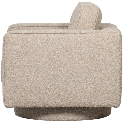Lazy draaifauteuil boucle bruin