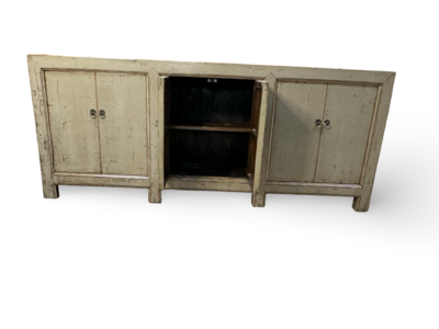 Dressoir grijs 6 deuren lak uniek
