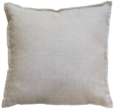 Kussen Grof linnen kiezel 48x48 cm