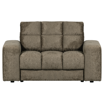 Second date loveseat velvet warmgrijs