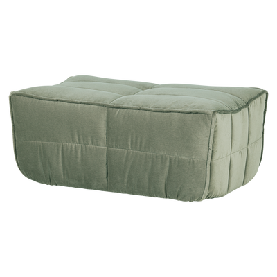 Cluster hocker velvet warm taupe