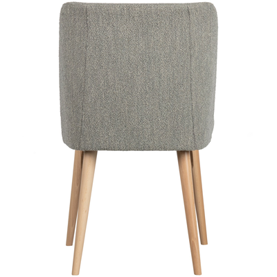 Force eetkamerstoel boucle staalgrijs