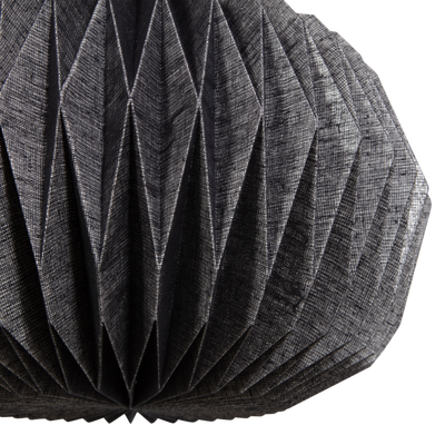 Globe hanglamp papier naturel/zwart
