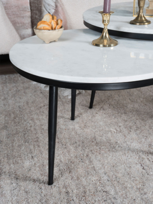 Salontafel Melle - Marmer - 55 cm
