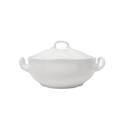 Heritage Dekschaal met deksel 22x9cm - Frisian White
