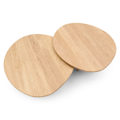 Salontafel Otto 95 x 84 x 32 cm Groove Naturel