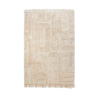 Tufted rug limestone