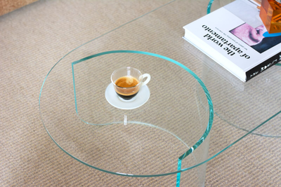 Salontafel Plateau glas
