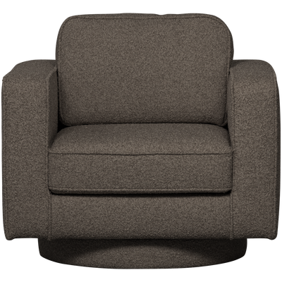 Lazy draaifauteuil boucle bruin