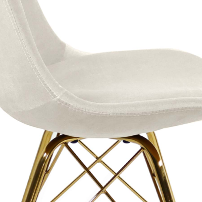 Kuipstoel Velvet goud frame
