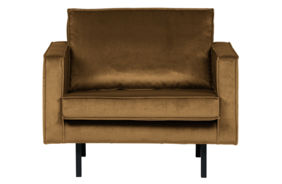 Fauteuil Rodeo Velvet - Honing geel