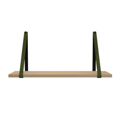 Leren plankdragers (set van 2)