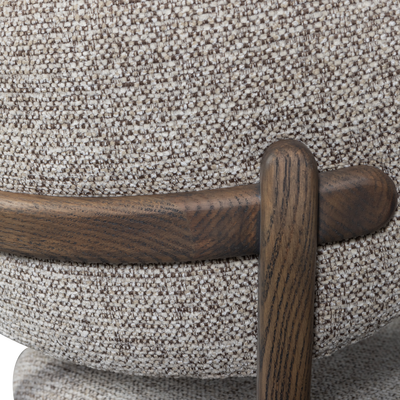 Udar eetkamerstoel naturel met houten frame naturel