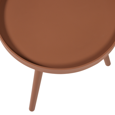 Sasha bijzettafel o41 cm hout honinggeel [fsc]
