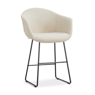 Barkruk Nino-Otis gestoffeerd met zwart onderstel (zithoogte 65 cm)