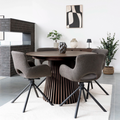 Uitschuifbare houten eettafel Alko - 120 tot 240