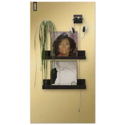 Magneetbord mat - krijtbord goud