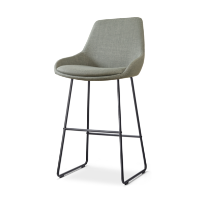 Barkruk Nino-Isa zwart onderstel - 75 cm