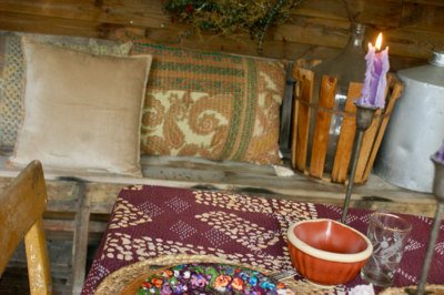 Kussen Kantha vintage 50x70 cm