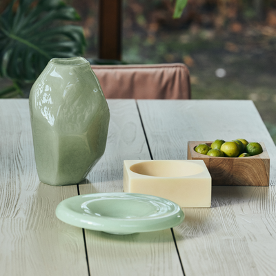 HKLiving Schaal Teak cube bowl M
