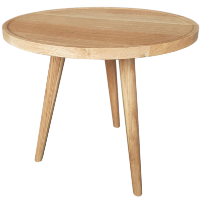 SALE 20% Bijzettafel rond eiken