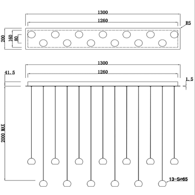 Montana Hanglamp 13-lichts
