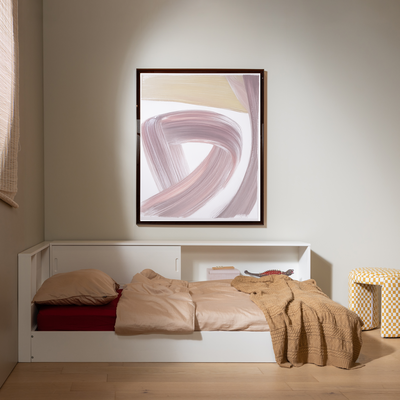 Carter hoekbed links/rechts grenen wit [fsc]