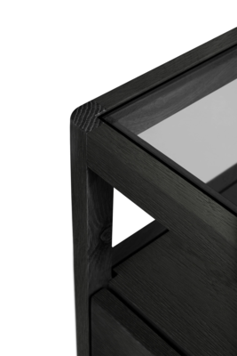 Ethnicraft nachtkastje Spindle Oak black