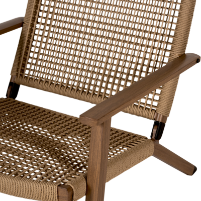 Rotan tuinstoel Dion - met armleuningen