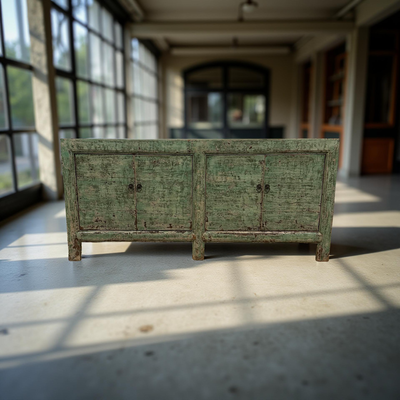 dressoir 4deur groen uniek